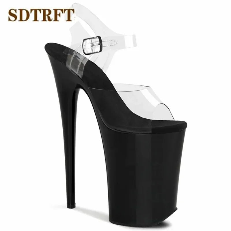 Ankle Strap 9 Inch 23cm Thin High Heels Pumps 13cm Platform - Empire P.E