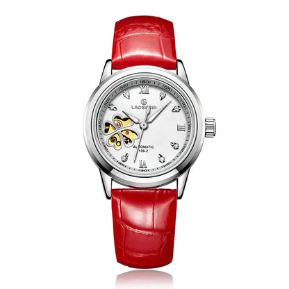 Women's Leather Mechanical  WristWatches