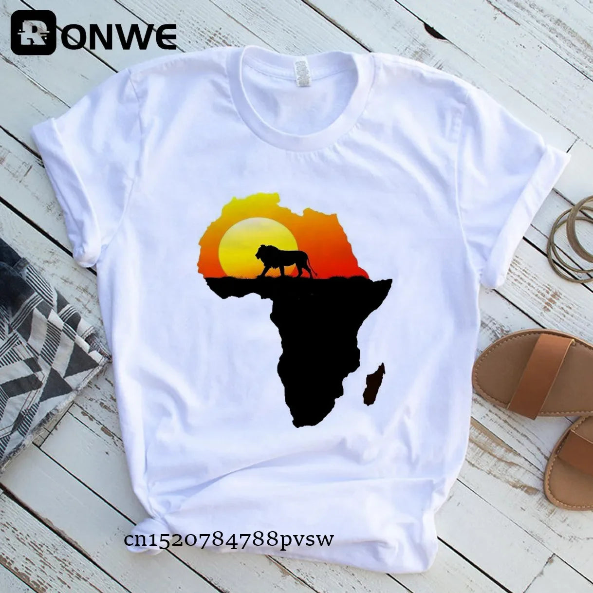 Africa Map Graphic Women T-shirts - Empire P.E