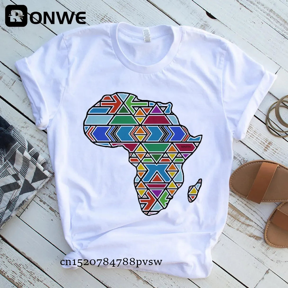Africa Map Graphic Women T-shirts - Empire P.E
