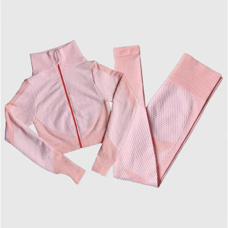 Women Seamless Yoga Sets 2Pcs/3Pcs
