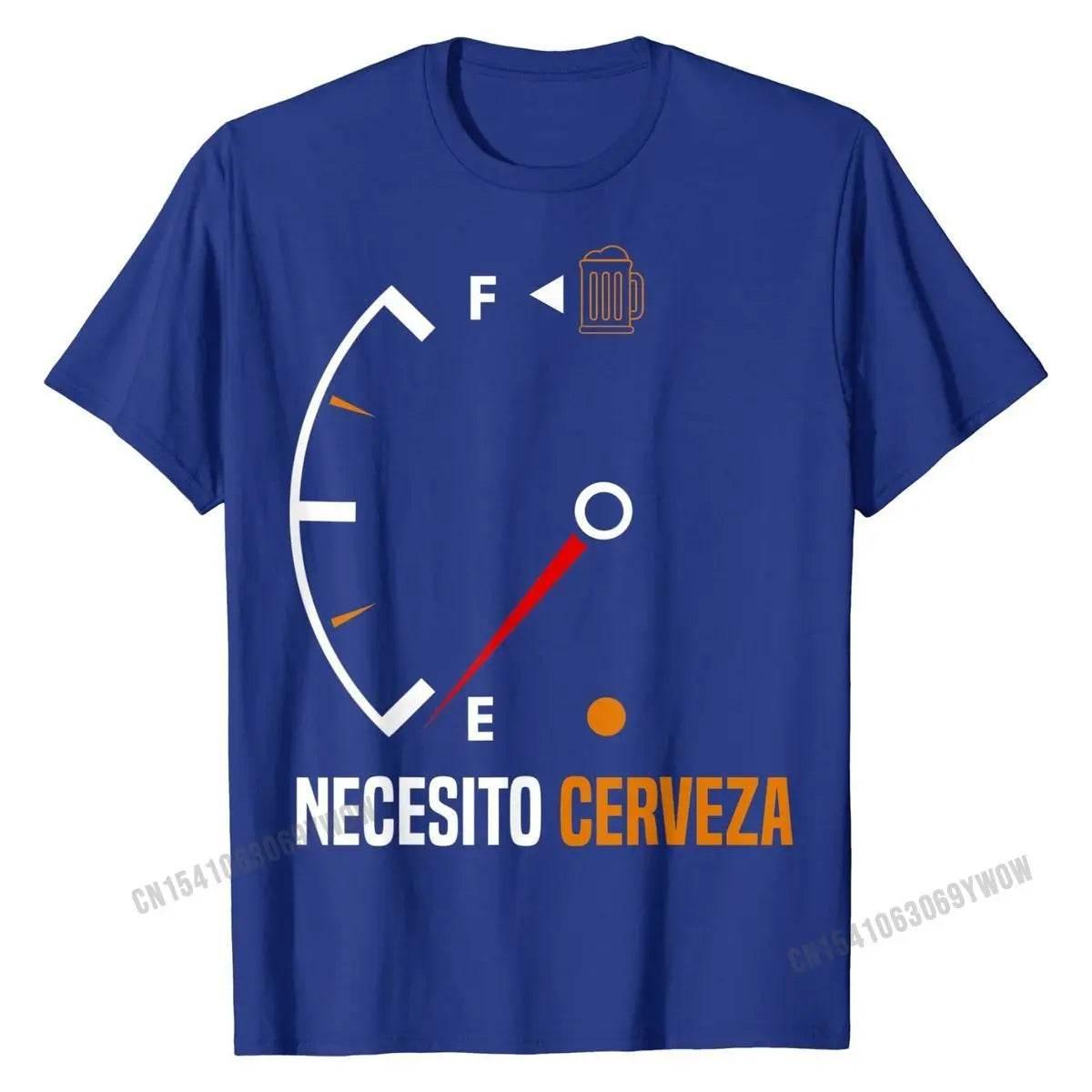 Mexican beer necesito cerveza T-Shirt Cotton Mens Tops - Empire P.E