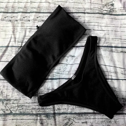 Solid Bikini Brazilian Swimsuit Bikini Set - Empire P.E