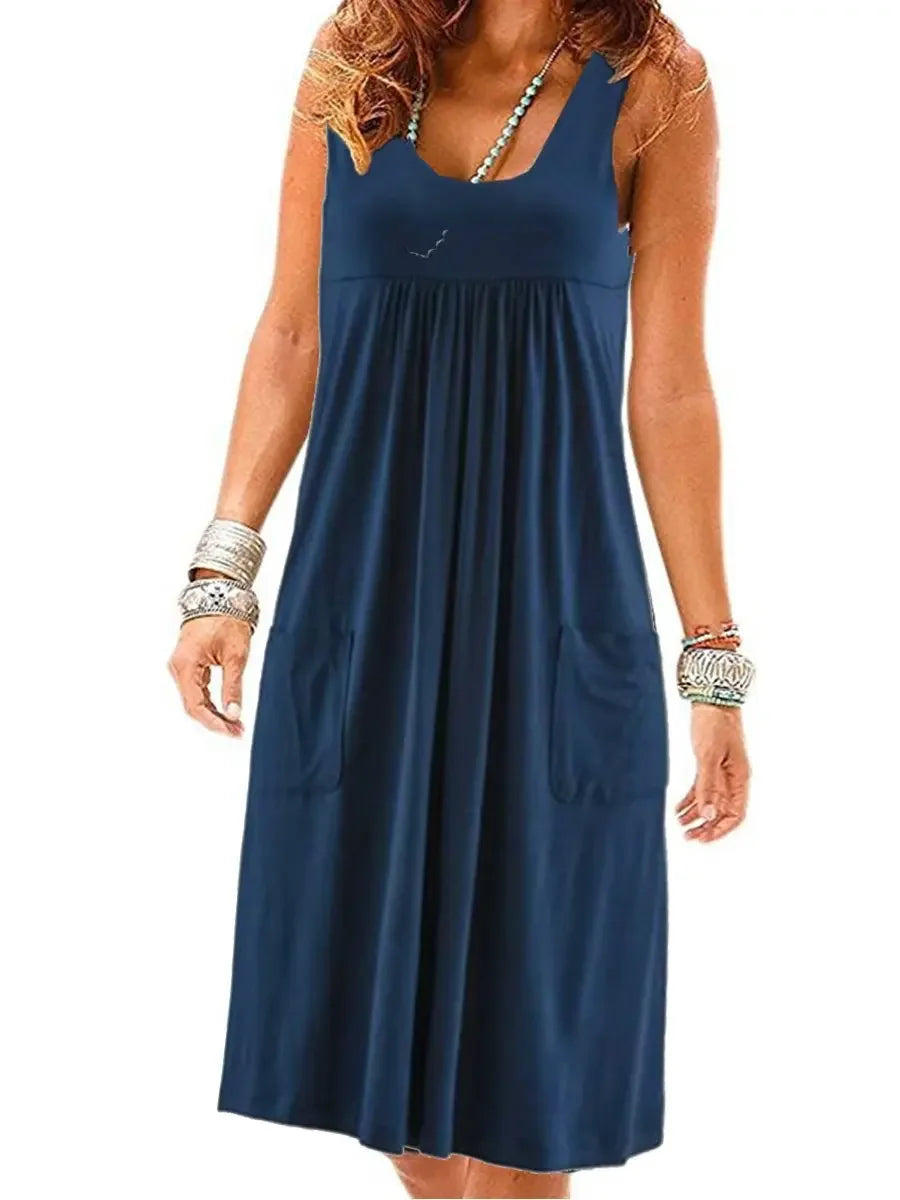 Fashion striped dress sleeveless - Empire P.E