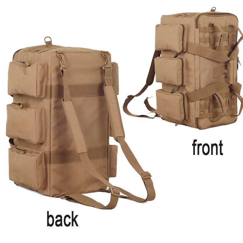 55L Luggage Duffel Bag Camping Backpack Tactical Large Bags Men's Hiking Travel Mountaineering Trip Utility Gym Weekend Duffle - Empire P.E