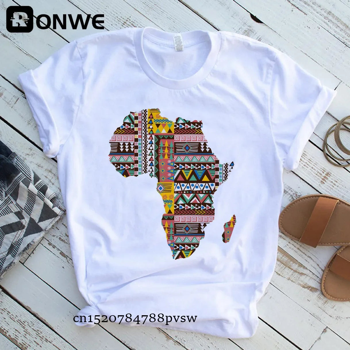 Africa Map Graphic Women T-shirts - Empire P.E