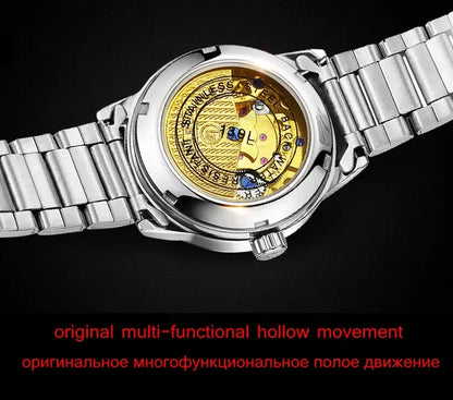 Women's Leather Mechanical  WristWatches