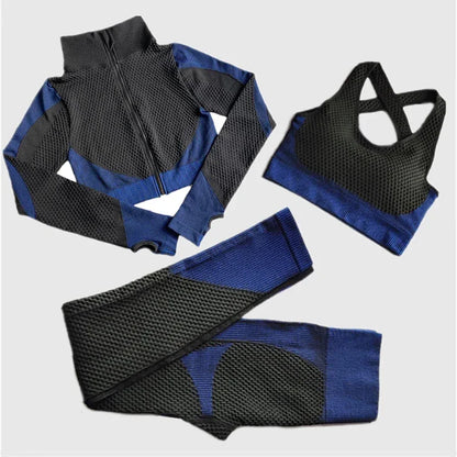 Women Seamless Yoga Sets 2Pcs/3Pcs