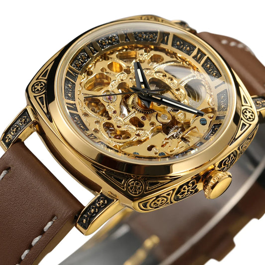 Women's  Skeleton Automatic Mechanical Vintage  Watches
