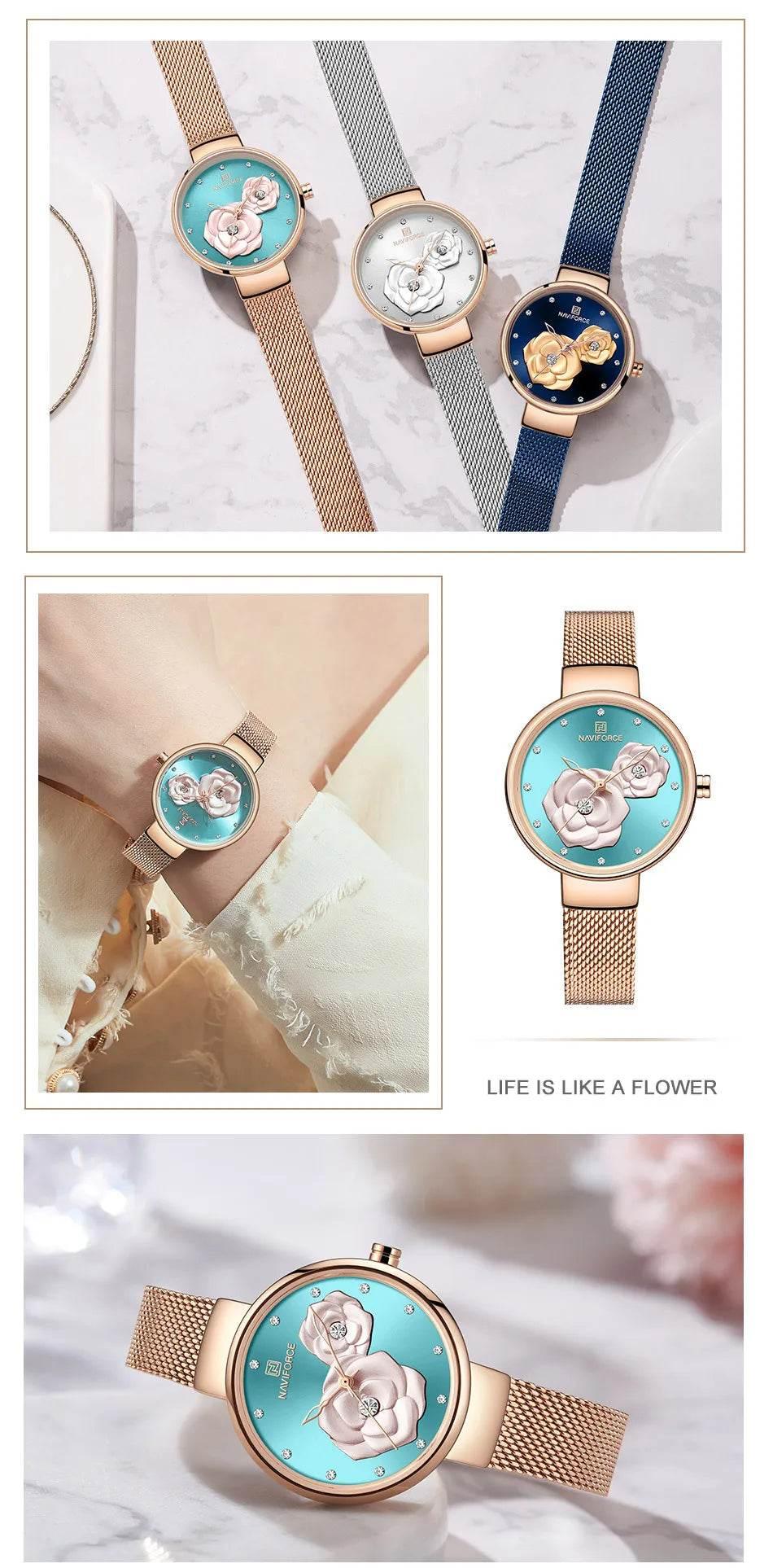 Women Watch Top Luxury Brand Steel Mesh Waterproof - Empire P.E