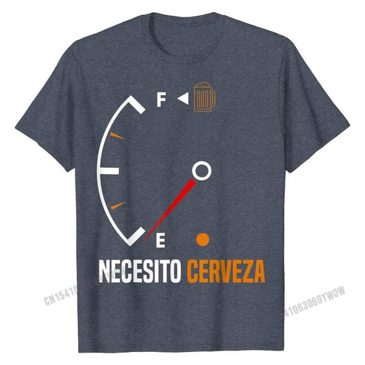 Mexican beer necesito cerveza T-Shirt Cotton Mens Tops - Empire P.E
