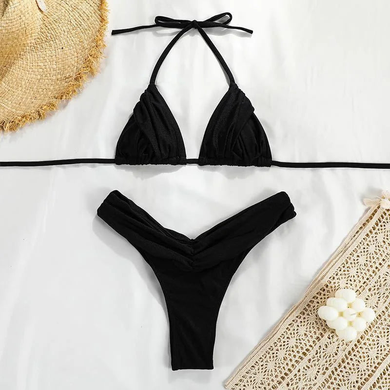 Sexy Handwork Bikinis Small Ruffle Swimsuit