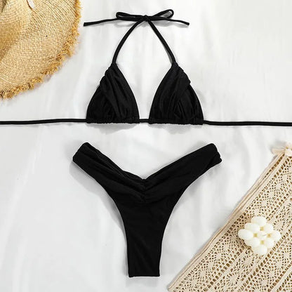 Sexy Handwork Bikinis Small Ruffle Swimsuit