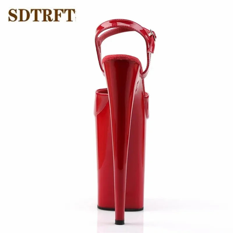 Ankle Strap 9 Inch 23cm Thin High Heels Pumps 13cm Platform - Empire P.E