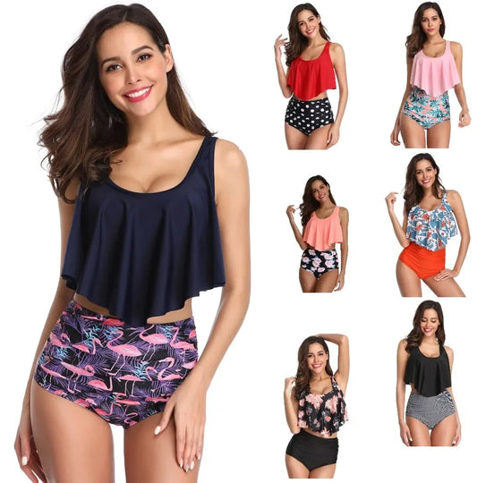 Women's Two Piece High Waist Bikini Set