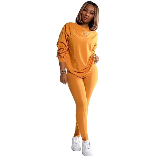 2 piece set stacked leggings clothes - Empire P.E