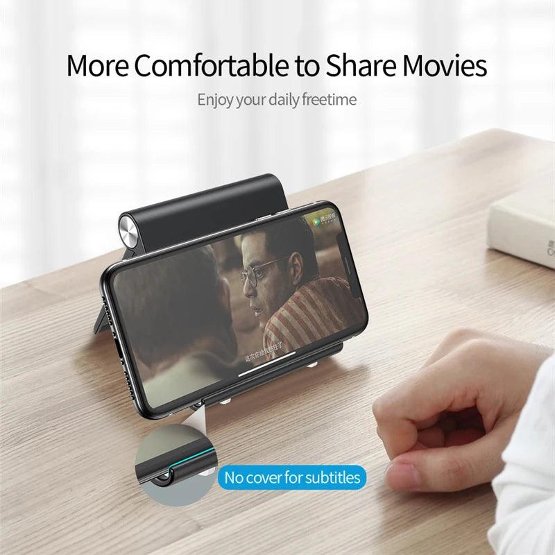 Phone Holder Stand Mobile Smartphone Support Tablet Stand for iPhone 14 13 Desk Cell Phone Holder Stand Portable Mobile Holder - Empire P.E