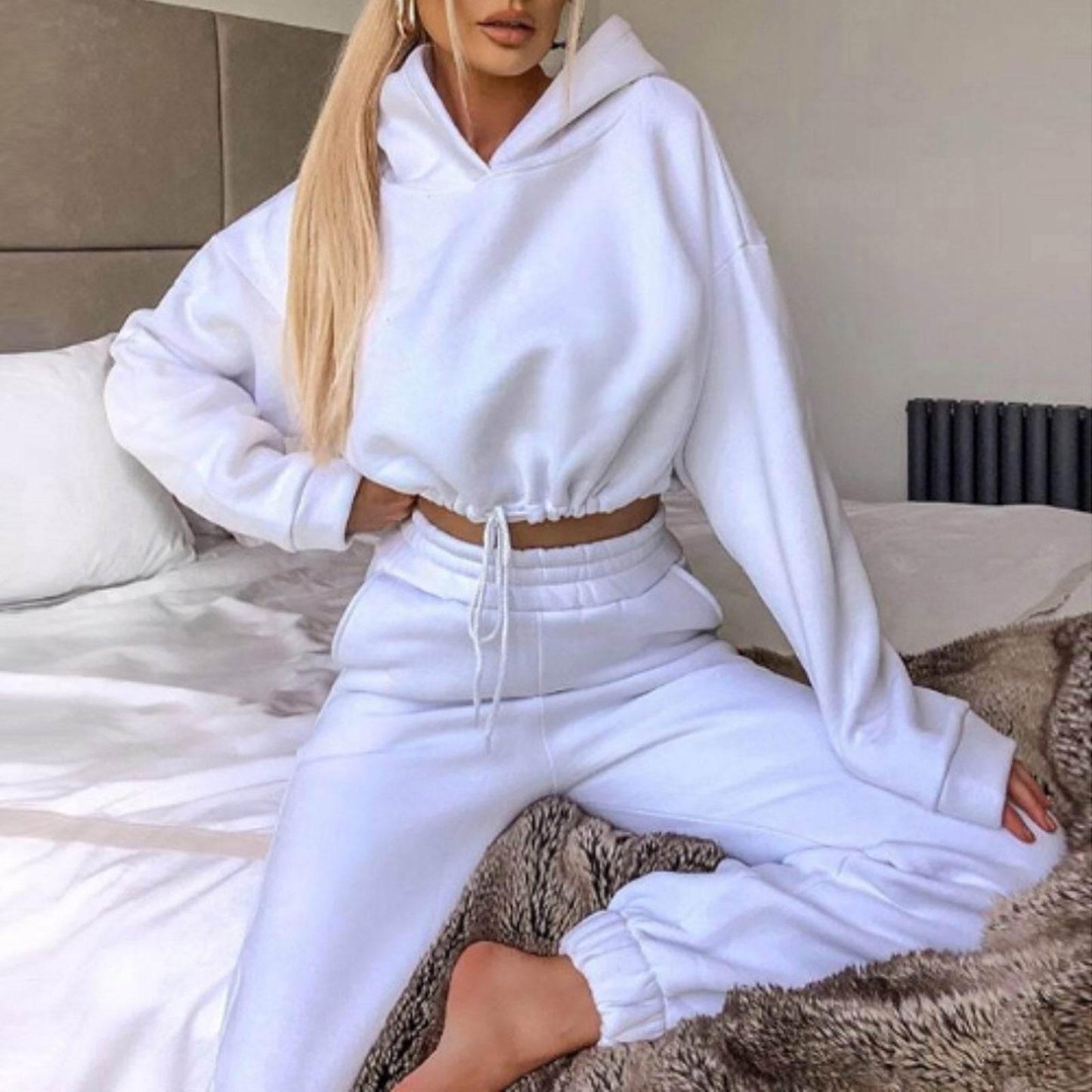 Long-sleeved Sports Casual Suit Waist Two-piece Set - Empire P.E