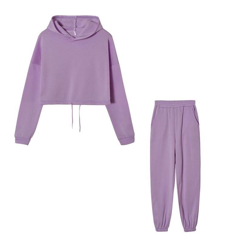 Long-sleeved Sports Casual Suit Waist Two-piece Set - Empire P.E