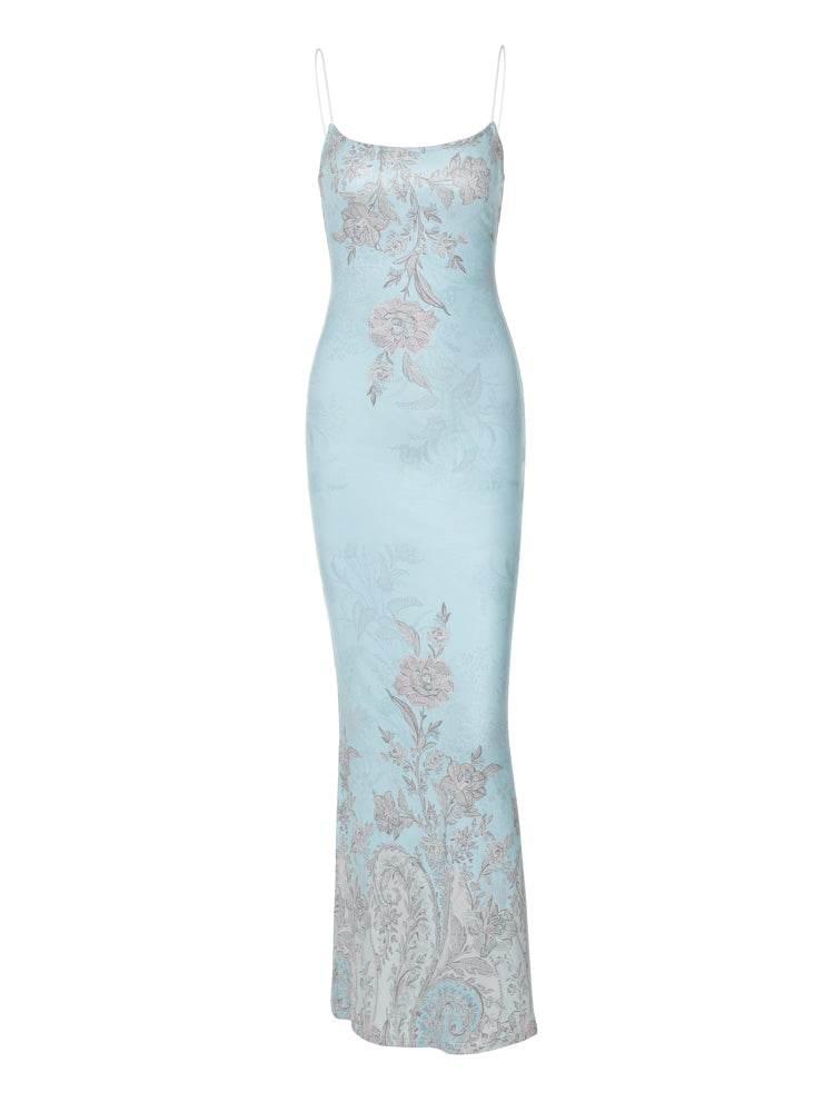Printing Slip Dress Women's Overknee Dress - Empire P.E