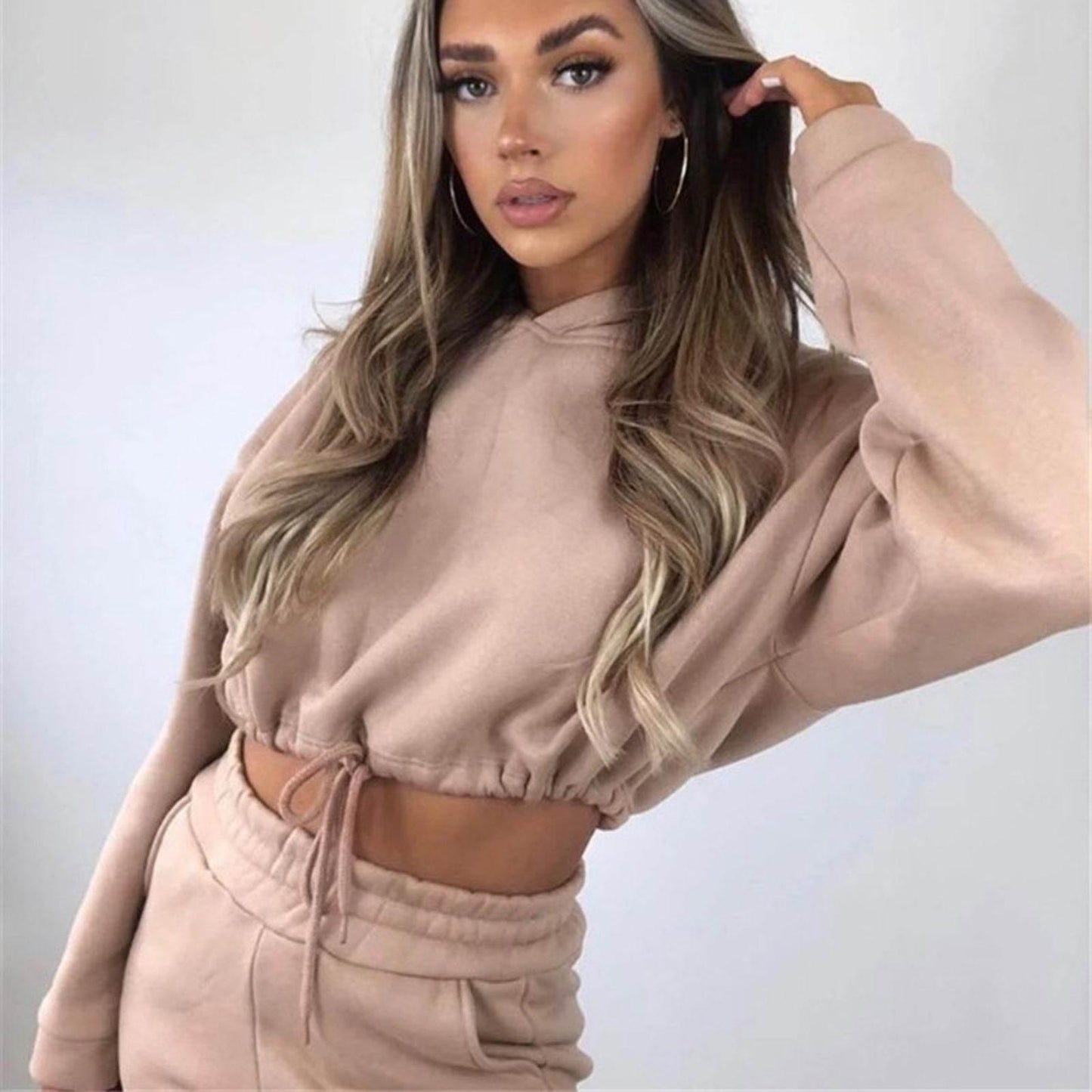 Long-sleeved Sports Casual Suit Waist Two-piece Set - Empire P.E