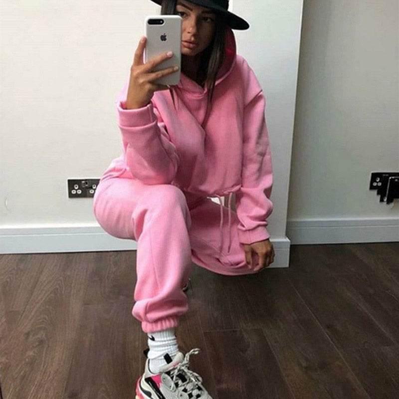 Long-sleeved Sports Casual Suit Waist Two-piece Set - Empire P.E