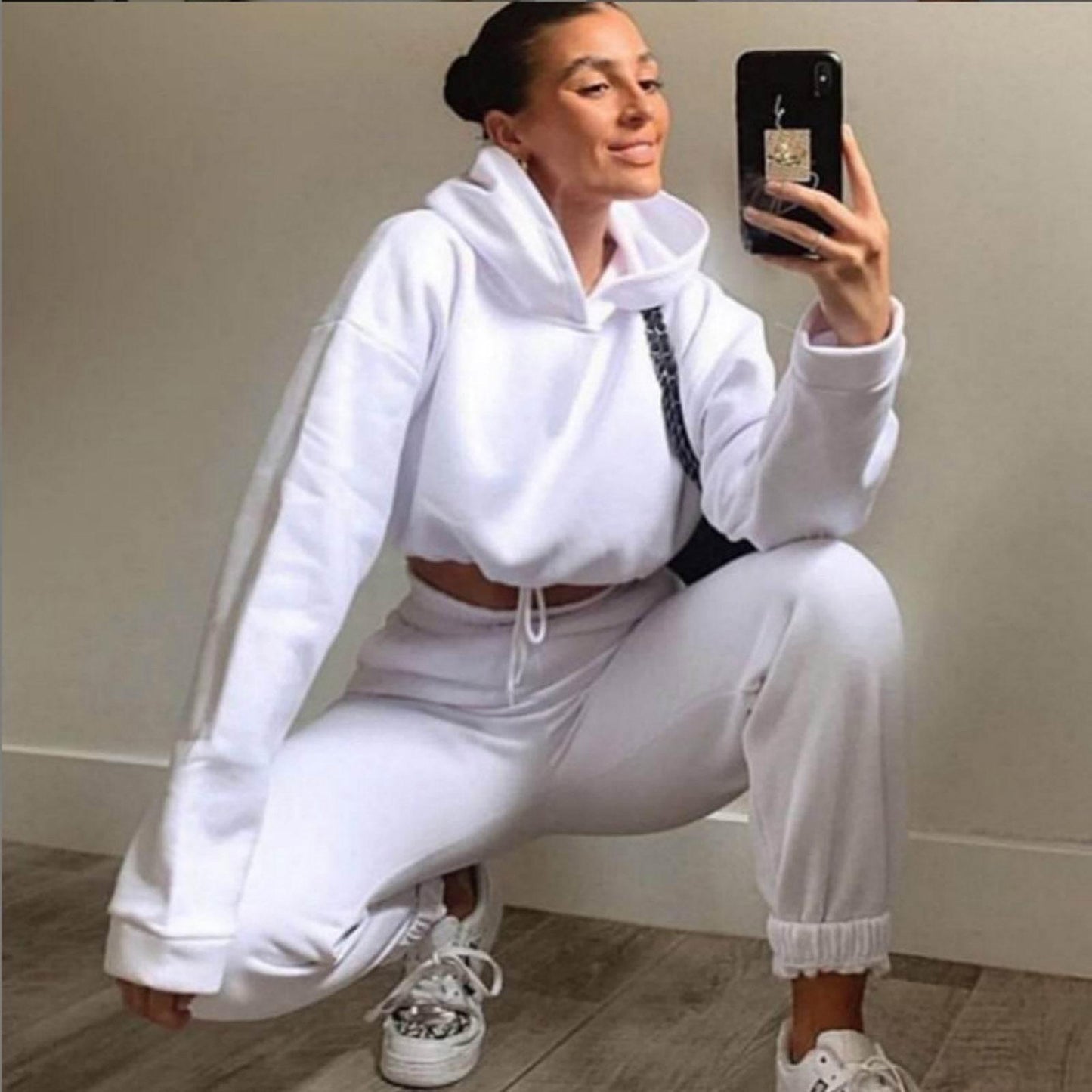 Long-sleeved Sports Casual Suit Waist Two-piece Set - Empire P.E