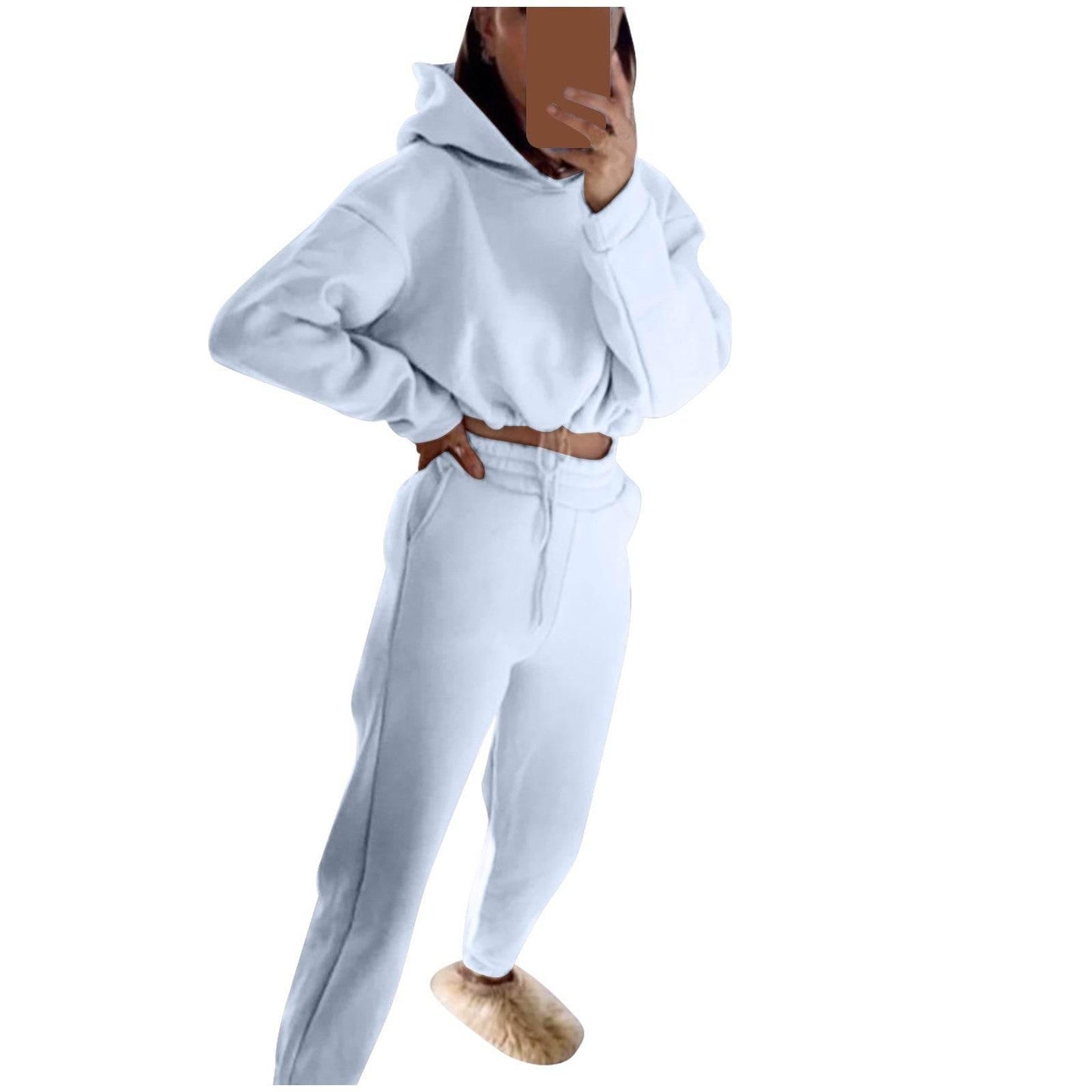 Long-sleeved Sports Casual Suit Waist Two-piece Set - Empire P.E