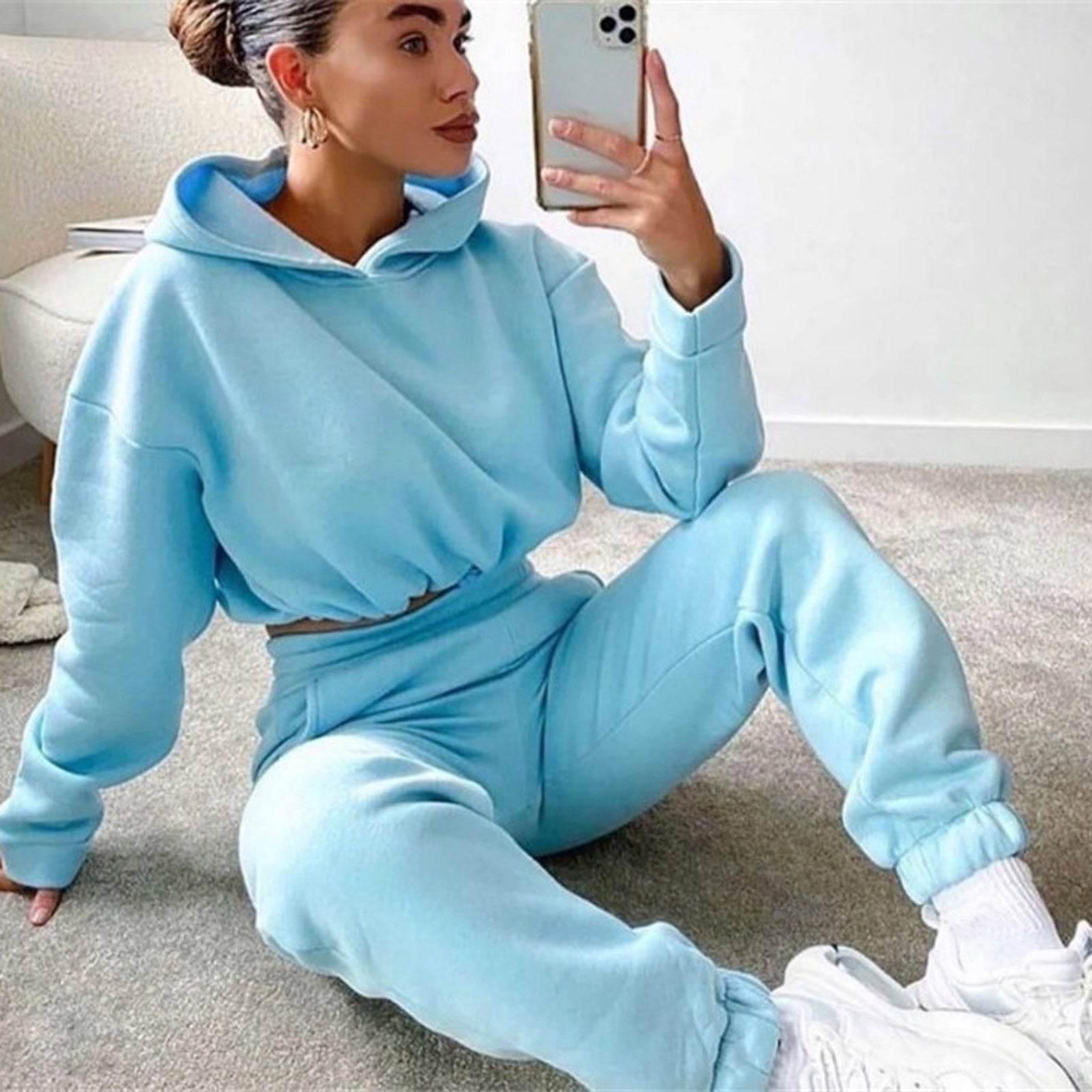 Long-sleeved Sports Casual Suit Waist Two-piece Set - Empire P.E