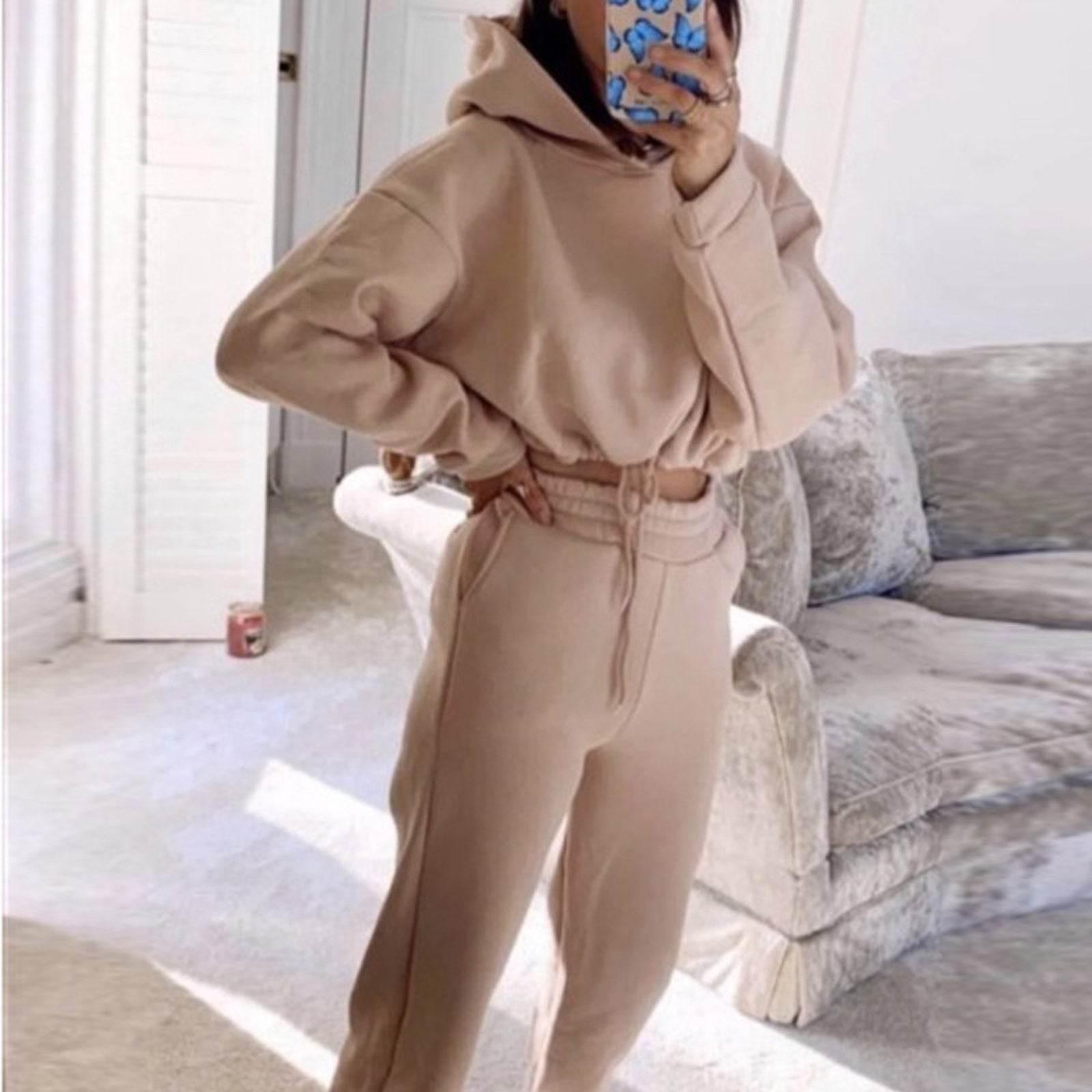 Long-sleeved Sports Casual Suit Waist Two-piece Set - Empire P.E