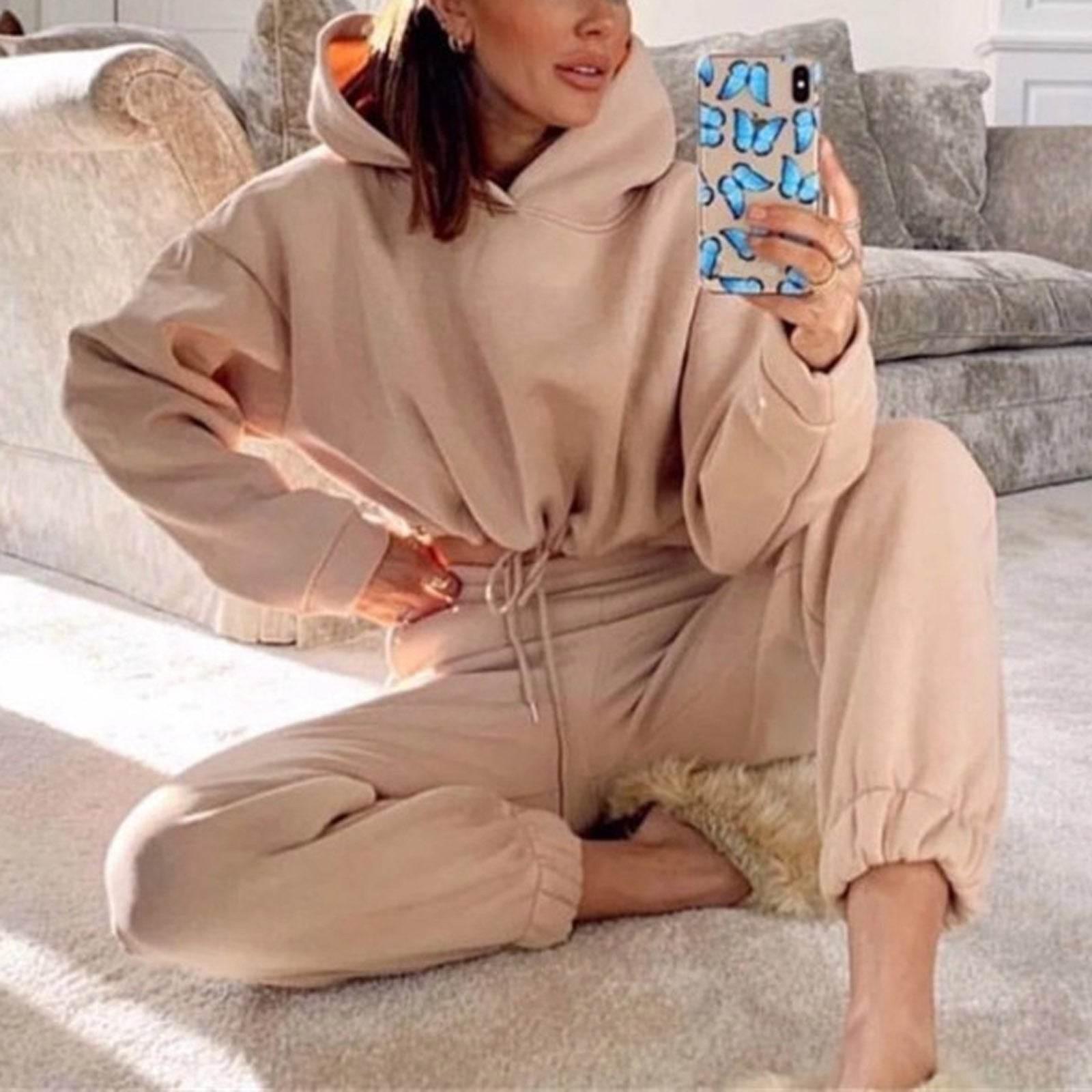 Long-sleeved Sports Casual Suit Waist Two-piece Set - Empire P.E