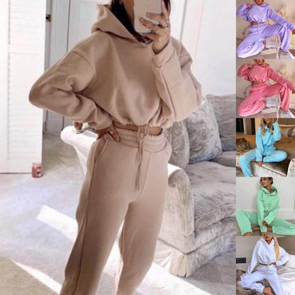 Long-sleeved Sports Casual Suit Waist Two-piece Set - Empire P.E