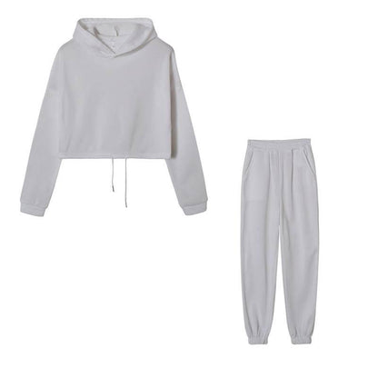 Long-sleeved Sports Casual Suit Waist Two-piece Set - Empire P.E