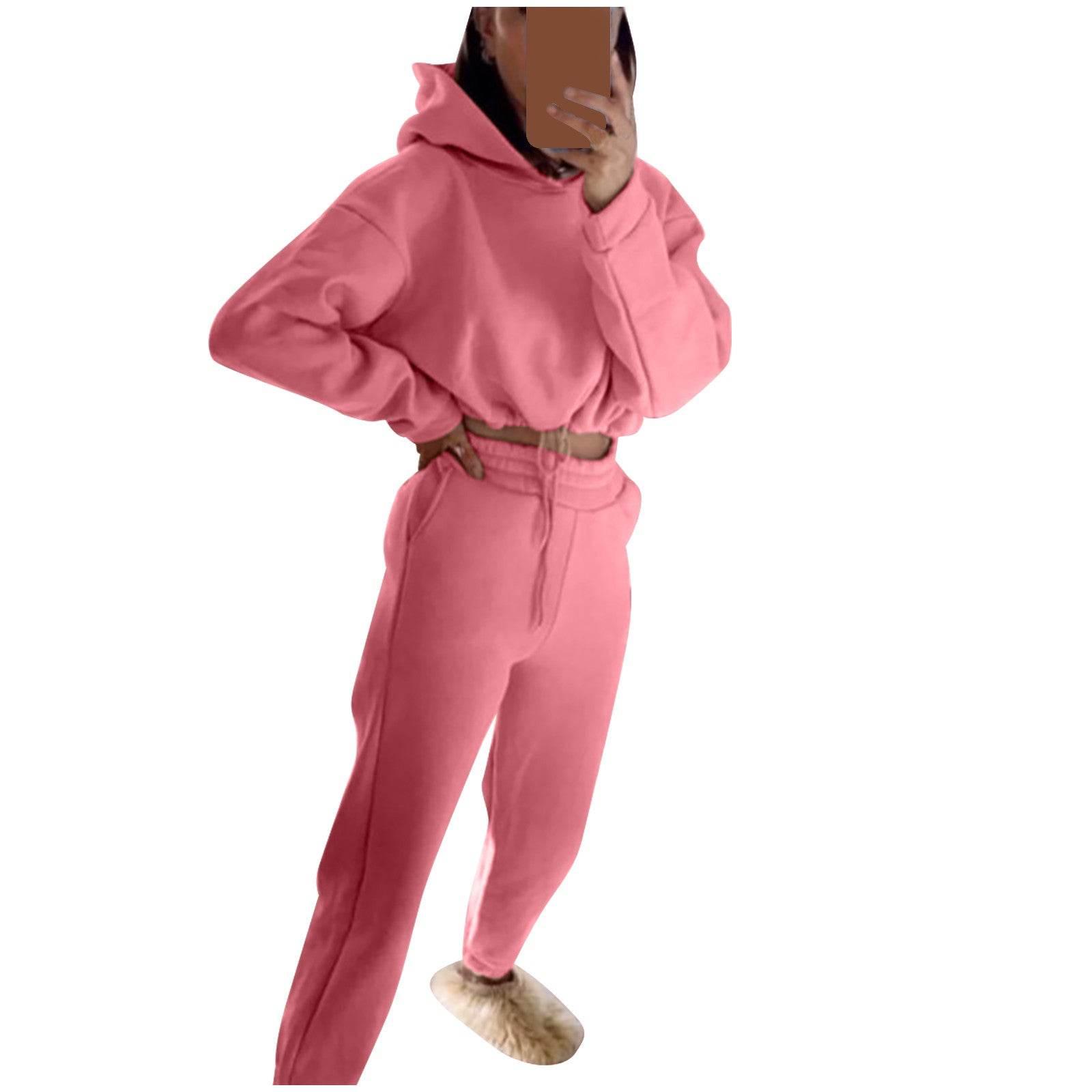 Long-sleeved Sports Casual Suit Waist Two-piece Set - Empire P.E
