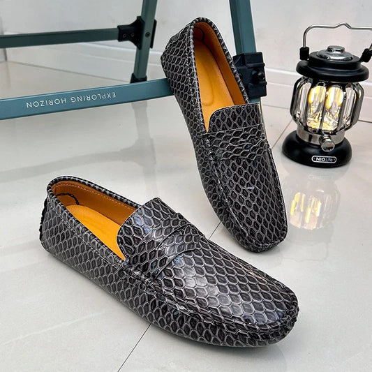 New Loafers Men Handmade Leather Dress Shoes - Empire P.E
