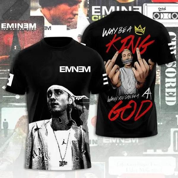 2025 New Men's T-shirt Popular Rapper Eminem 3D Printed t shirts Men/Women Hip Hop Street Tee Loose Casual Top Trend Man Clothes - Empire P.E