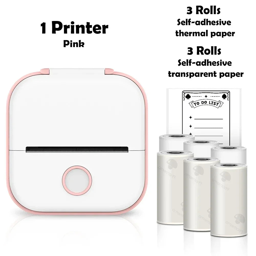 Portable Mini Wireless Thermal Pocket Printer Self-adhesive Stickers - Empire P.E