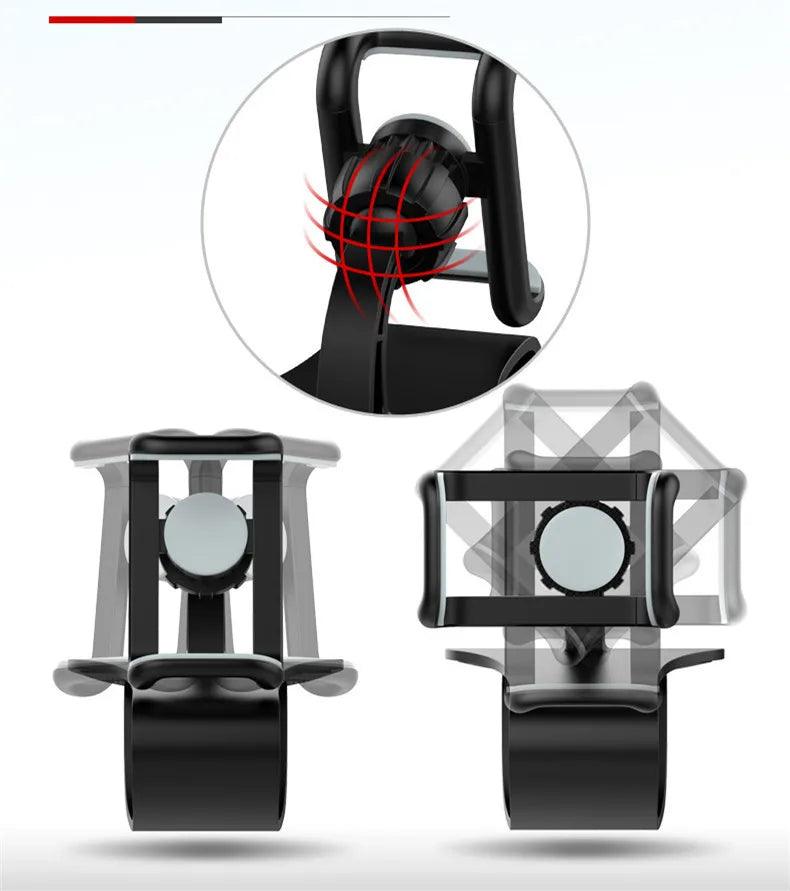 360 Rotatable Car Phone Holder Universal Cell Phone Stands Car Rack Dashboard Support for Auto Grip Mobile Phone Fixed Bracket - Empire P.E