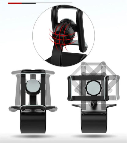 360 Rotatable Car Phone Holder Universal Cell Phone Stands Car Rack Dashboard Support for Auto Grip Mobile Phone Fixed Bracket - Empire P.E