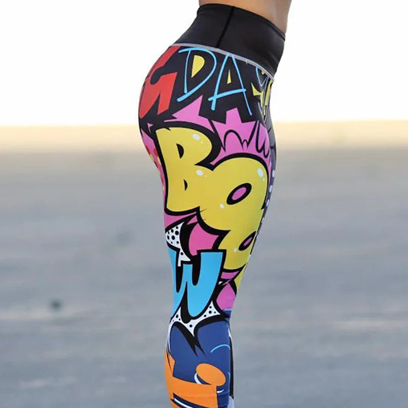 Print Yoga Pants Women Unique Fitness - Empire P.E