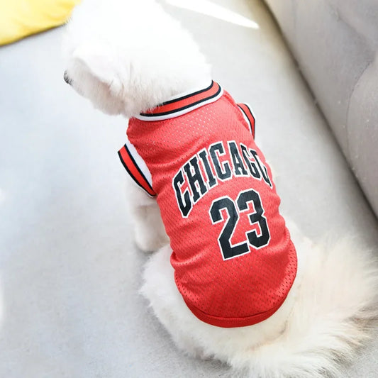 Mesh Breathable Dog  Jersey Basketball