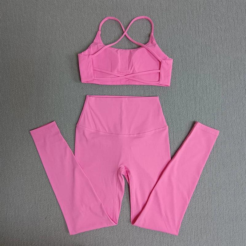 Yoga Clothes Set 2 Pcs Gym Tights Sports Set - Empire P.E