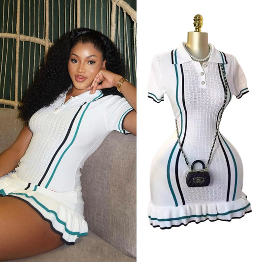 Sexy Package Hips Knitted Mini Dress 2025
