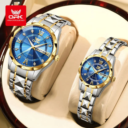 Couple Diamond Gold Watch - Empire P.E
