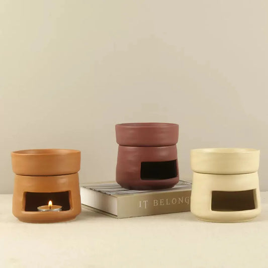 Exquisite ceramic craftsmanship candle holder wax oil burner