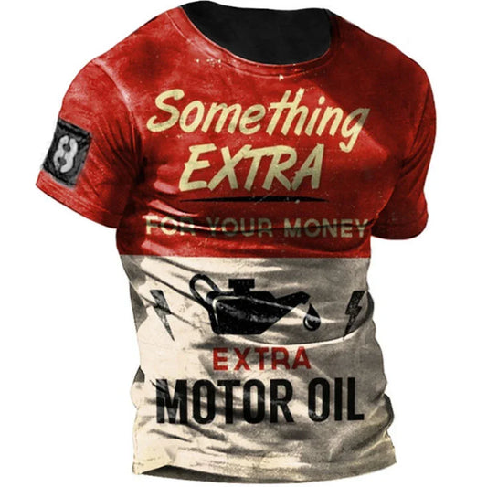 Men Vintage Motorcycle T Shirt 3d Print - Empire P.E