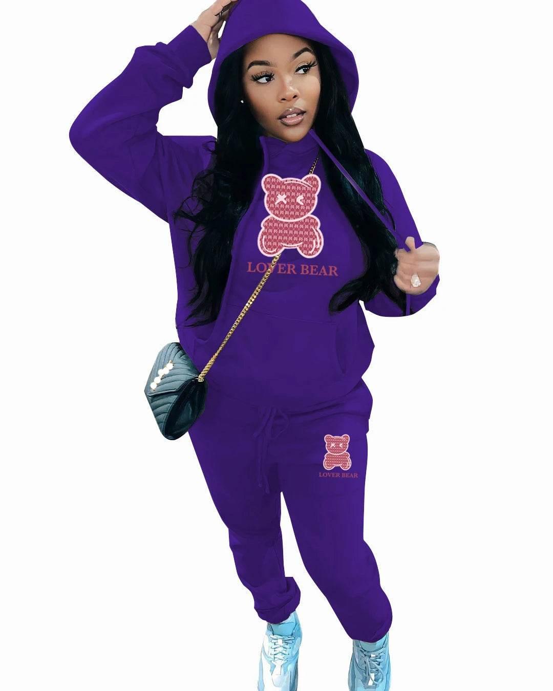 Autumn Fashion Letter Print Hoodie Sets - Empire P.E