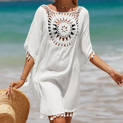 Holiday Knitting Crochet Beach Cover Ups Dress