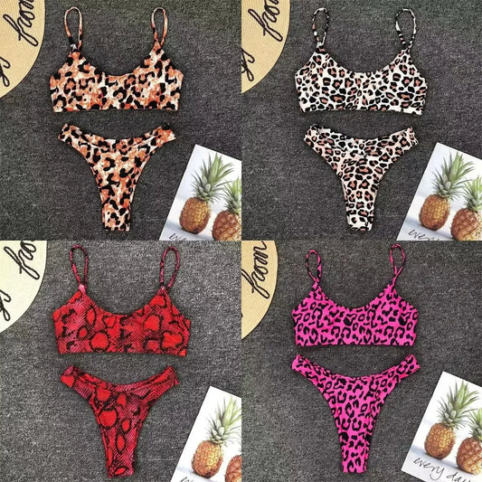 Vacation Low Waist Two Piece Sexy Bikini Set - Empire P.E