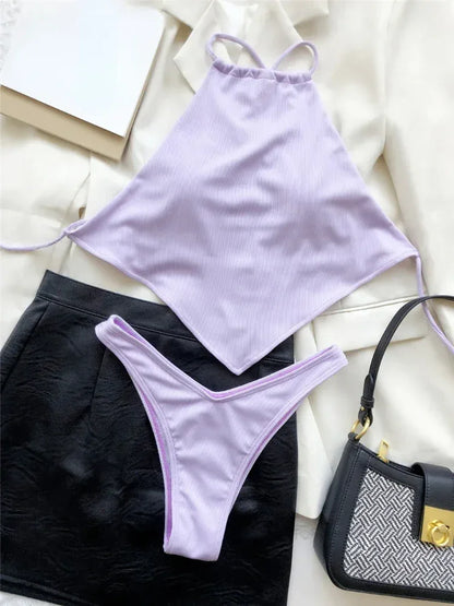 Halter Bandana Bikinis Set - Empire P.E